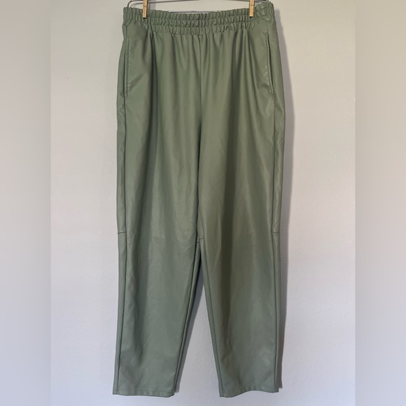 Fabletics Vegan Leather High-Waisted Pant - Picture 7 of 8